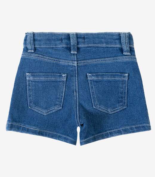 Short Infantil Jeans Com Bolsos Select Azul