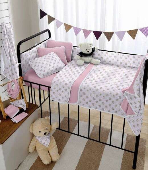 Image_Edredom Bebê Estampado Vivaldi Rosa