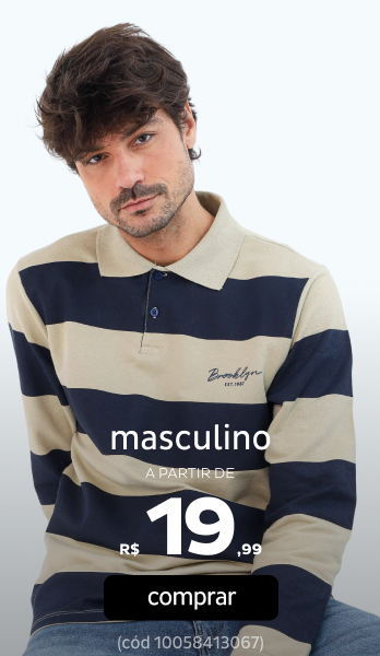 Masculino a partir de R$19,99