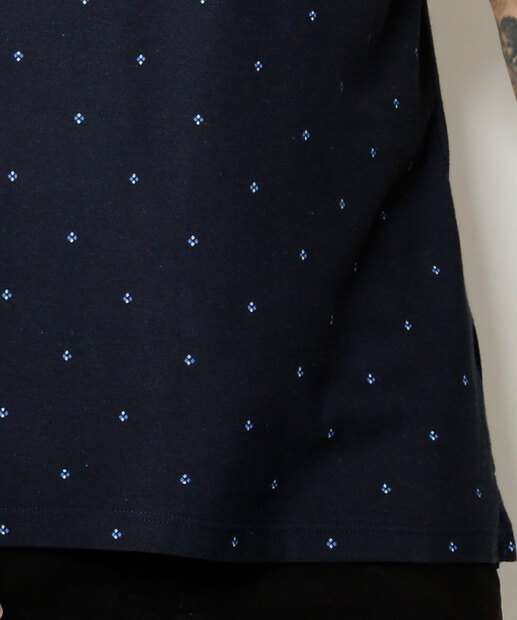 Polo Masculina Estampada Manga Curta MR