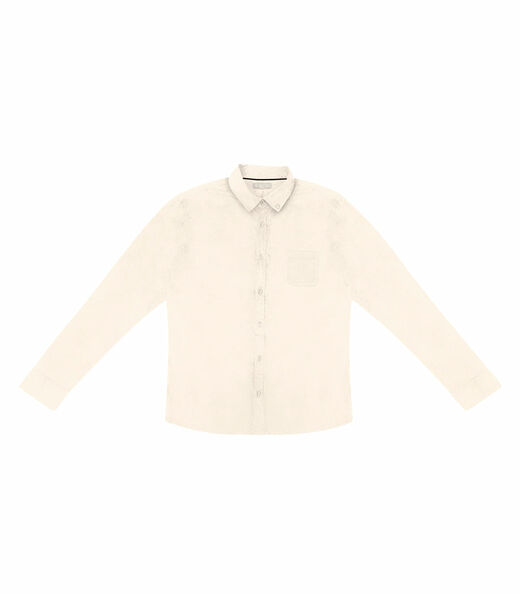 Camisa Masculina Manga Longa Diametro Bege