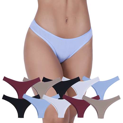 Image_Kit 10 Calcinhas Carinhosa Microfibra Concept Lingerie Multicolorido