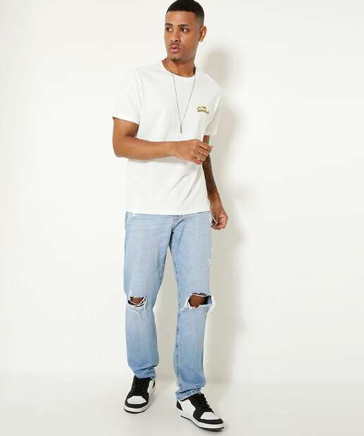 Camiseta Masculina Estampa Homer Manga Curta Simpsons