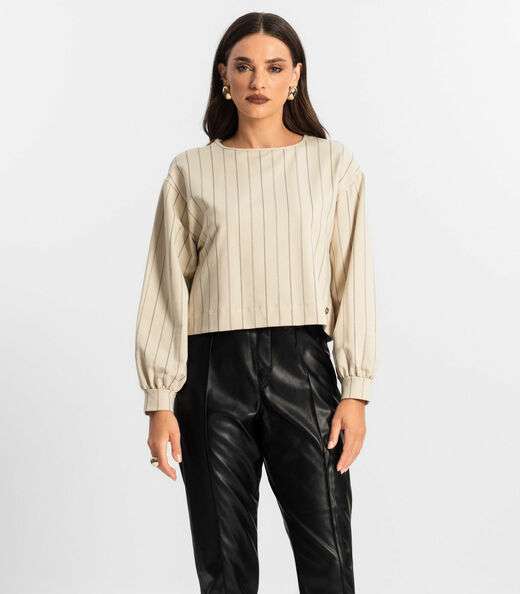 Blusão Feminino de Molecotton Endless Bege