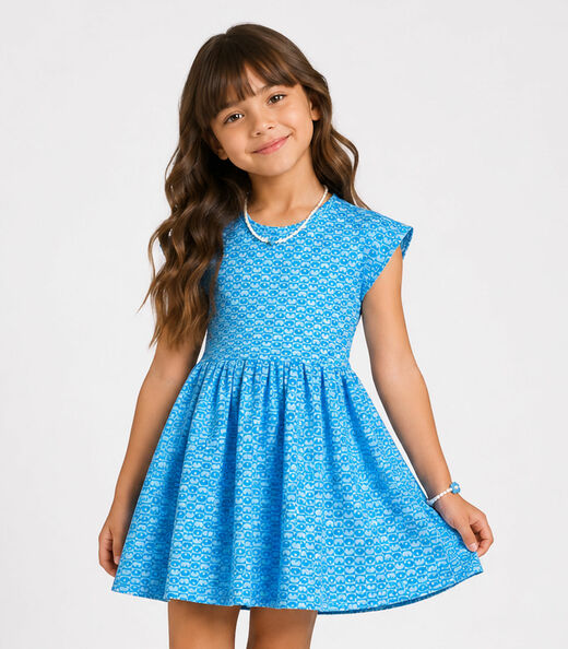 Image_Vestido Infantil Feminino Jacquard Vegas Select Azul
