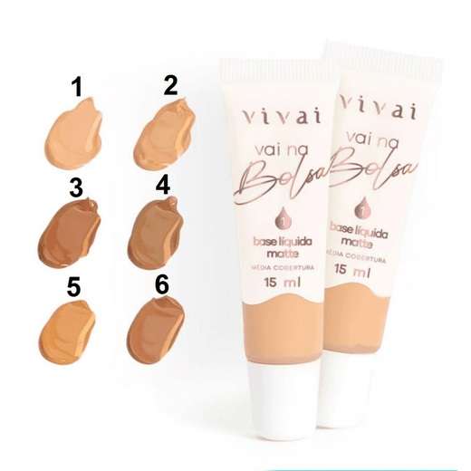 Base Líquida Vai na Bolsa Vivai Cor:02