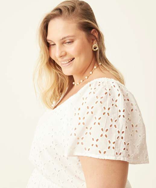 Vestido Plus Size Feminino Midi Laise Marisa