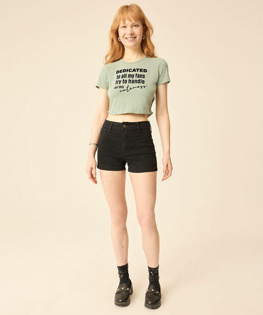 Image_Short Cintura Alta Feminino Sarja Marisa