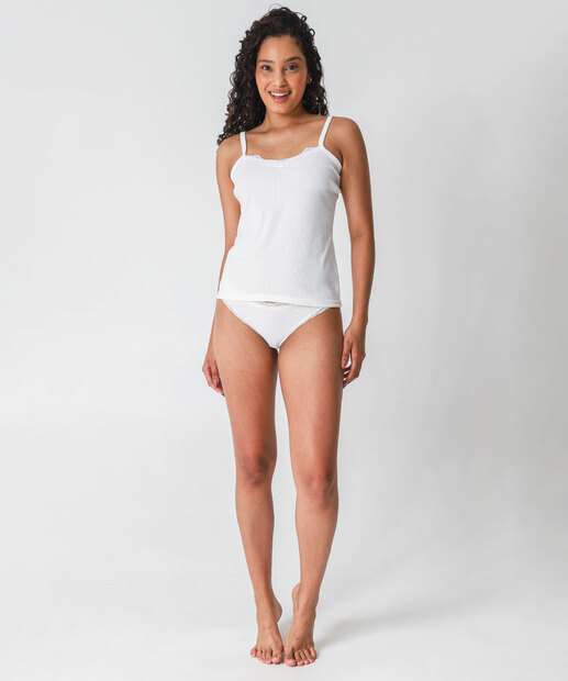 Blusa Pijama Feminino Avulso Marisa Off White