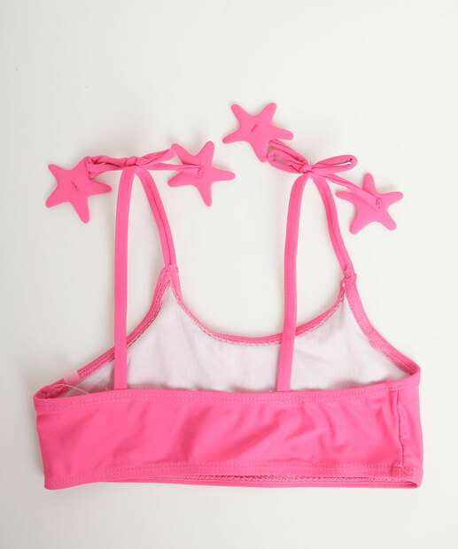 Biquíni Infantil Estrela Marisa Tam 4 a 10 Rosa