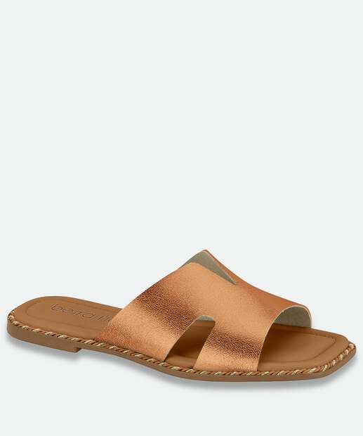 Image_Rasteirinha Feminina Tiras Metalizada Beira Rio Marrom