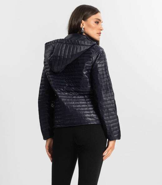 Jaqueta Feminina Com Capuz Endless Azul