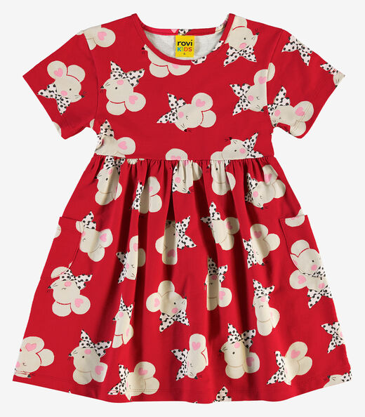 Image_Vestido em Meia Malha Rovi Kids Vermelho