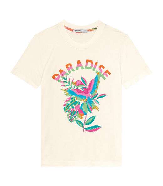 T-shirt De Viscose Creponada Feminina Endless Bege