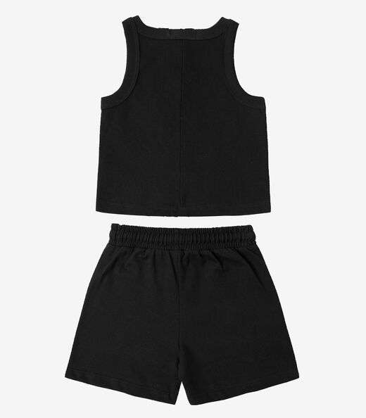 Conjunto Regata Com Shorts Infantil Trick Nick Preto