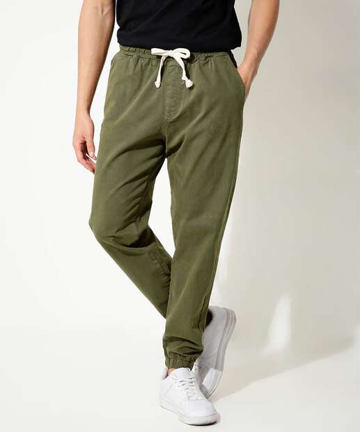 Calça Masculina Sarja Jogger Bolsos MR 