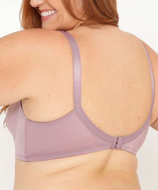 Sutiã Plus Size Sem Aro E Sem Bojo Recorte Tela Marisa 