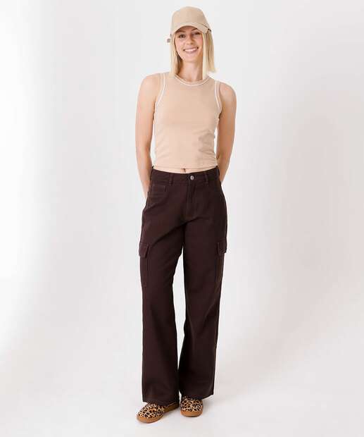 Blusa Regata Feminina Viés Marisa