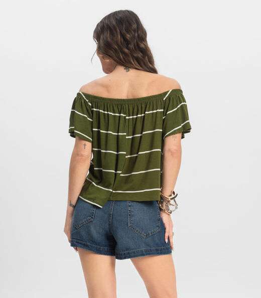 Blusa Feminina Ciganinha Infinita Cor Verde