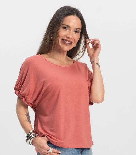 Blusa Viscose Infinita Cor Laranja