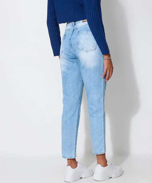 Calça Jeans Reta Feminina Ecxo Jeans