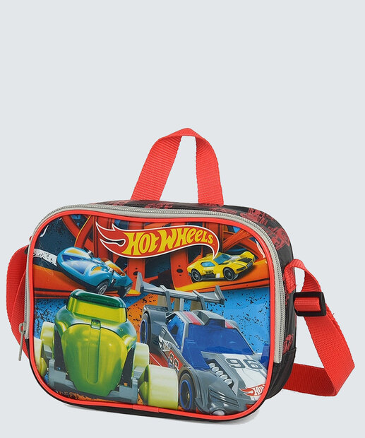 Lancheira Infantil Estampa Hot Wheels Luxcel 