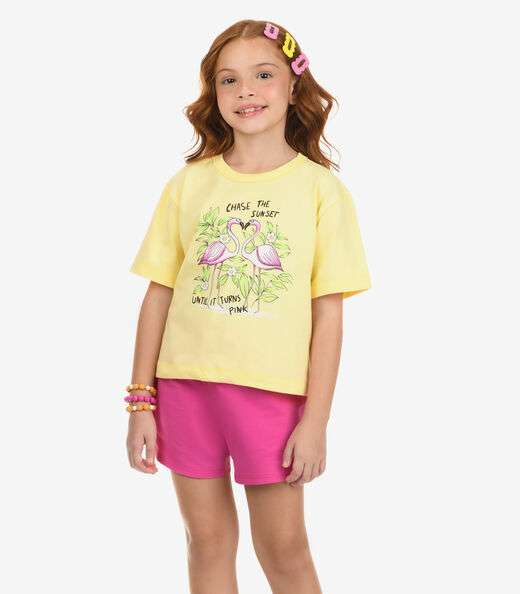 Image_Conjunto Blusa com Shorts Meia Malha Rovi Kids Amarelo