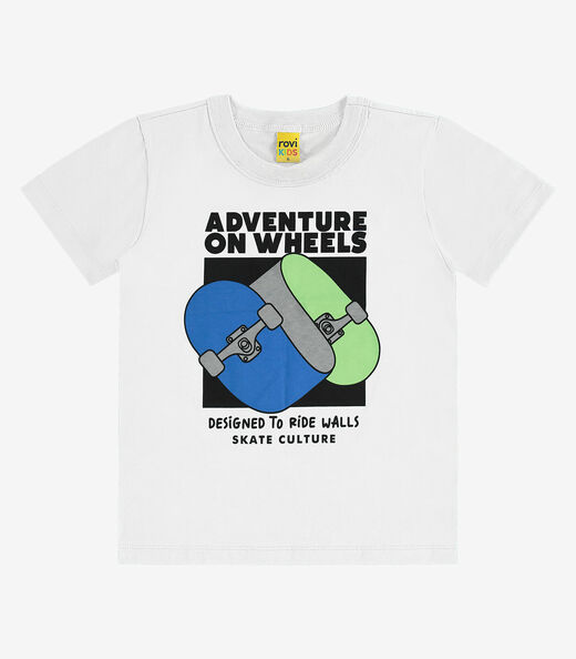 Image_Camiseta Infantil em Meia Malha Rovi Kids Branco