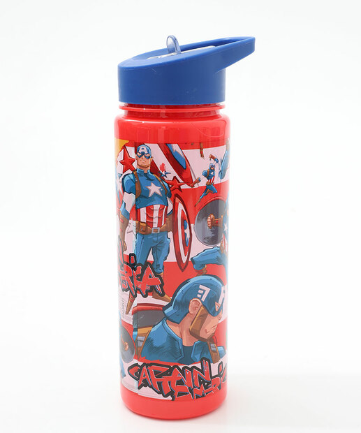 Garrafa Squeeze Capitão América Marvel 670ml Vermelho