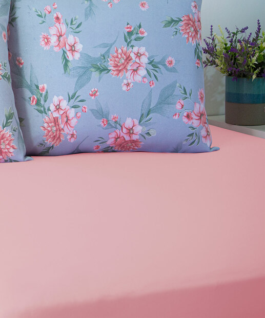 Jogo de Cama Casal Floral Doce Vida 3 Peças