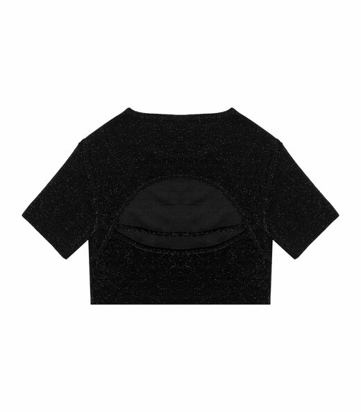 Blusa Juvenil Feminina Em Lurex Minty Preto