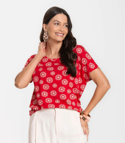 Image_Blusa Feminina Estampada Rovitex Vermelho