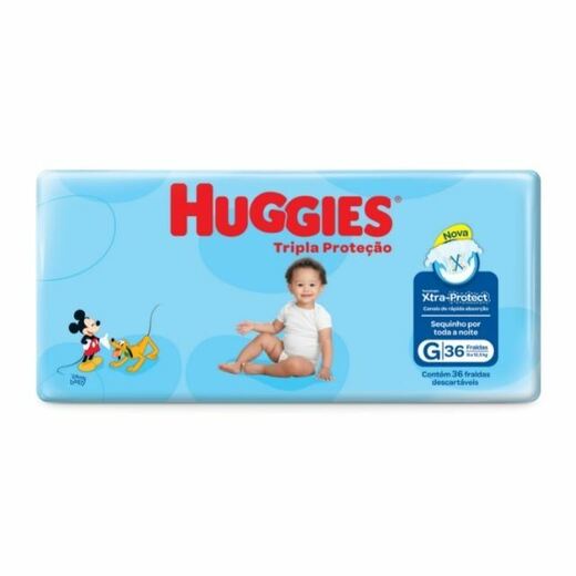 Image_Kit 2 Fraldas Huggies Tripla Mega (G) 36 Unidades cada