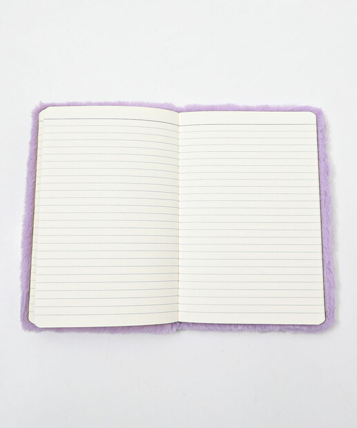 Caderneta Pelúcia Anotações Estampa Stitch Disney Lilás