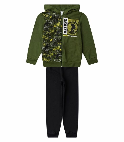 Image_Conjunto Moletom Menino Jaqueta E Calça Select Verde