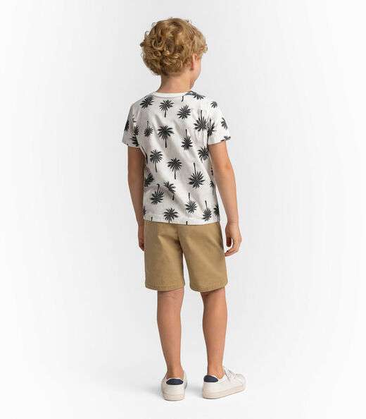Camiseta Infantil Masculina Infinita Cor Bege