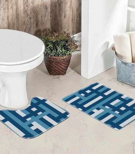 Image_Jogo De Tapetes Para Banheiro Wevans Azul