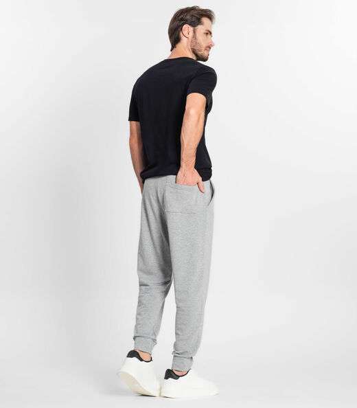 Calça Moletom Masculina Alfaiataria Kohmar Cinza