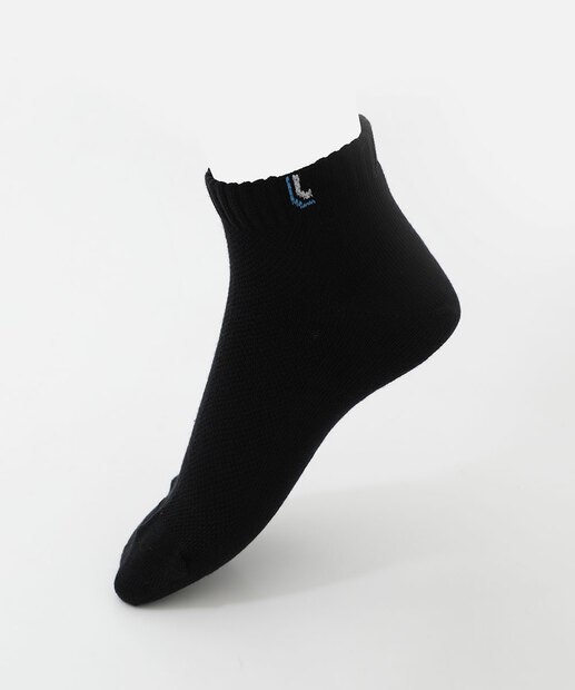 Kit 3 Pares Meias Cano Curto Masculina Lupo Preto