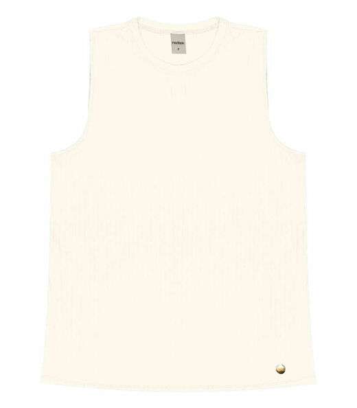 Regata Feminina Ribana Canelada Rovitex Bege