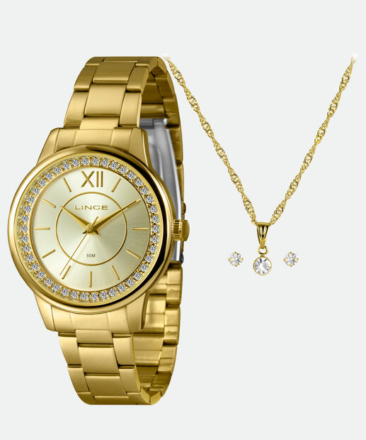 Image_Kit Relógio Feminino Lince LRGJ158L40 KBOWC3KX Dourado