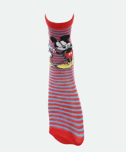 Kit 2 Meias Infantil Mickey E Donald Azul