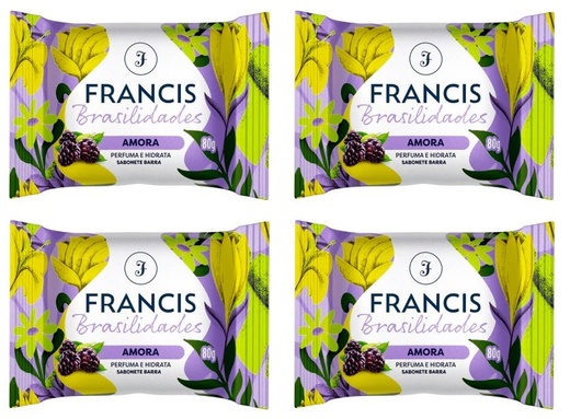 Image_Kit c/4 Sabonete Francis Brasil 80g Amora/Roxo