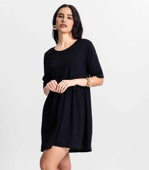 Vestido Feminino Liso Select Preto