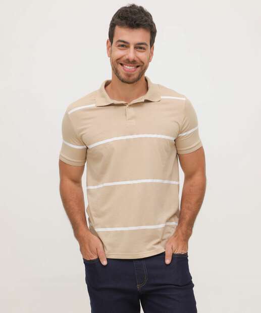 Image_Polo Masculina Listrada Manga Curta MR