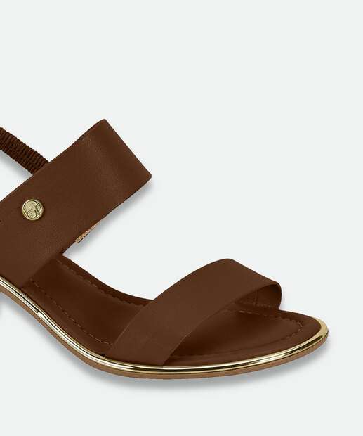 Sandália Feminina Salto Grosso Beira Rio Marrom