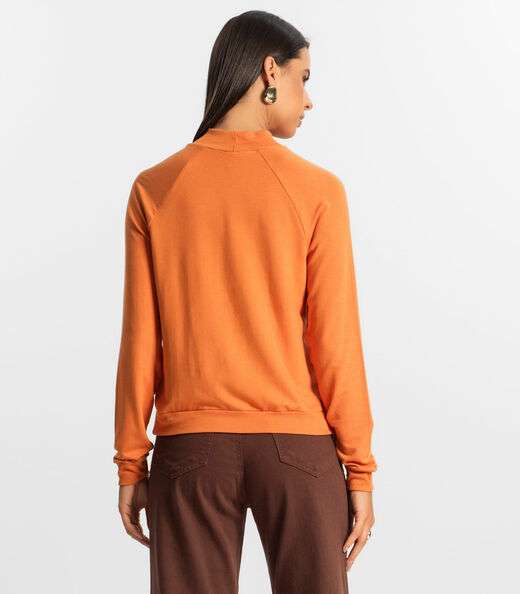 Blusão Raglan Feminino Rovitex Laranja