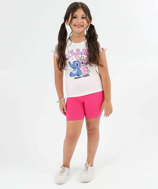 Image_Bermuda Infantil Ciclista Básica Tam 4 a 10 Rosa