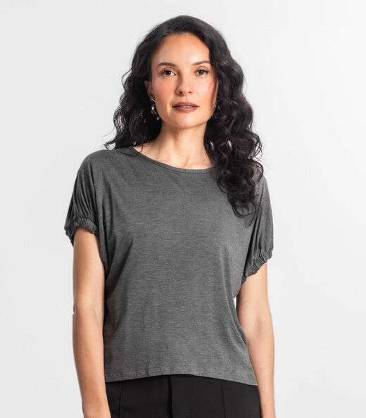 Blusa Viscose Infinita Cor Cinza