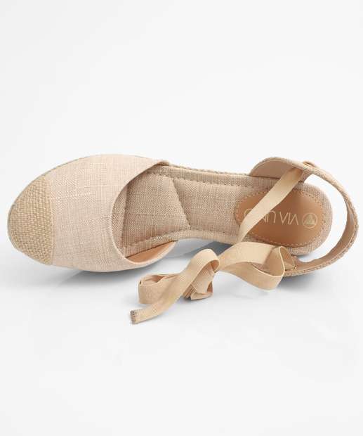 Sandália Espadrille Feminina Via Uno Off White